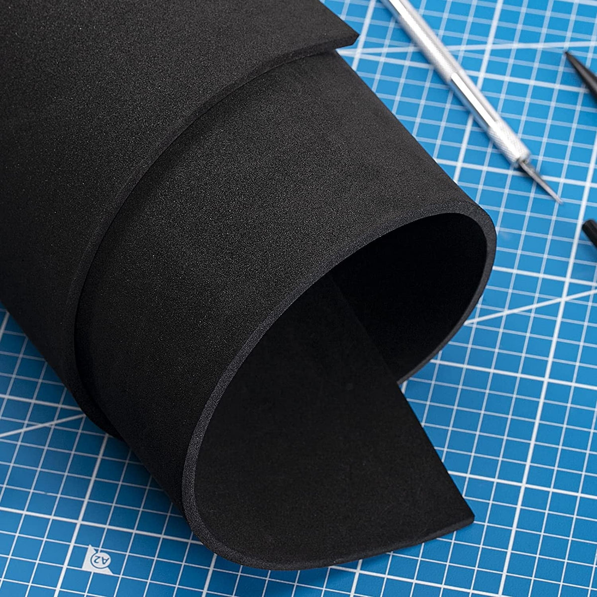 Black EVA Foam Sheet, 3 mm, 59 x 13.9 in, High Density - Image 6
