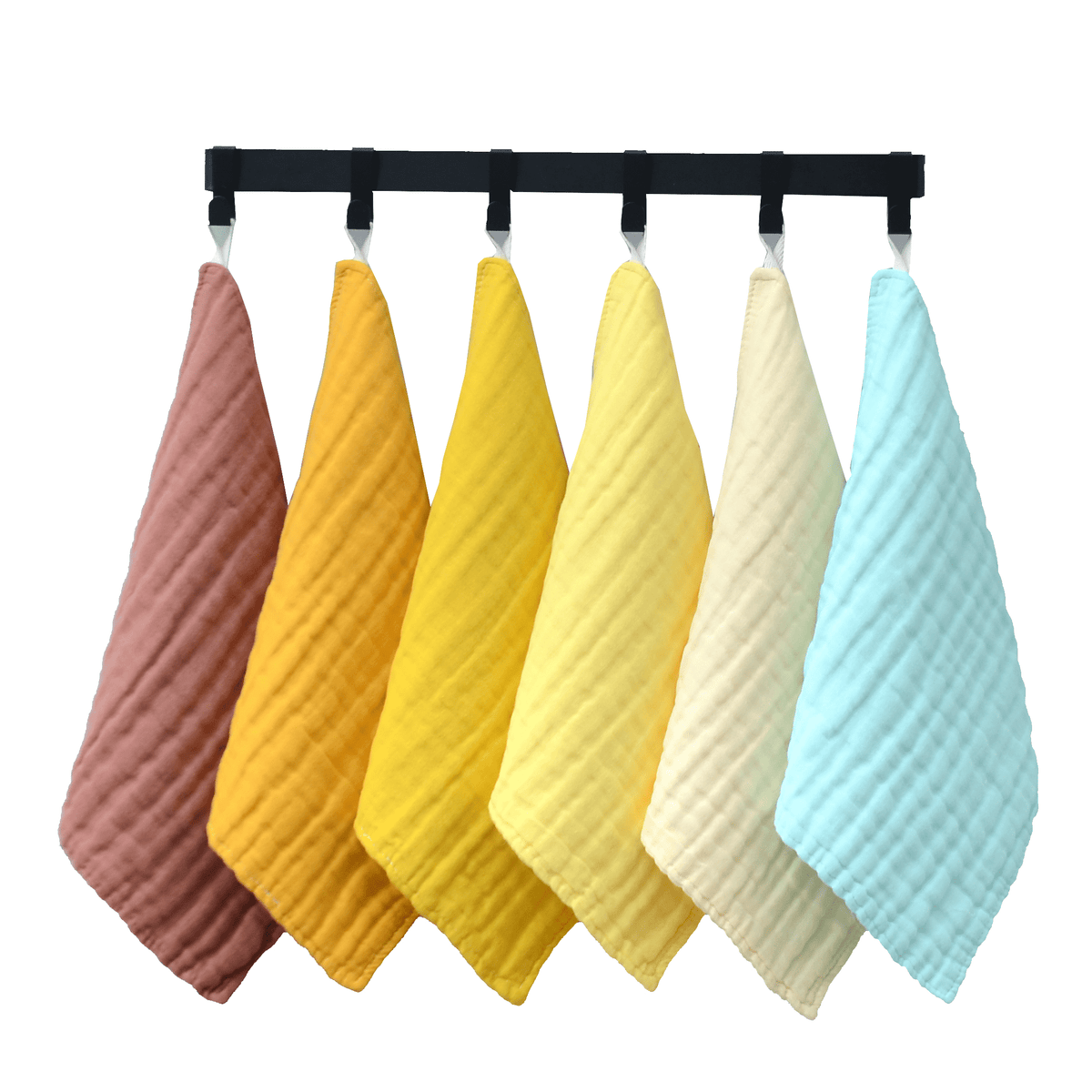Muslin Cotton Baby Washcloths, Ultra Soft, 12-Count - Image 3