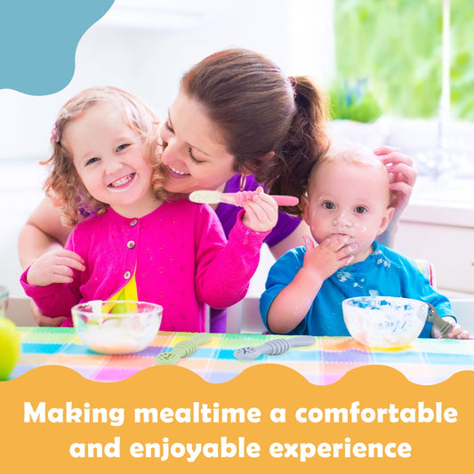 First-Stage Silicone Baby Spoons for Self-Feeding, 6+ Months, 8 Pieces - Image 2