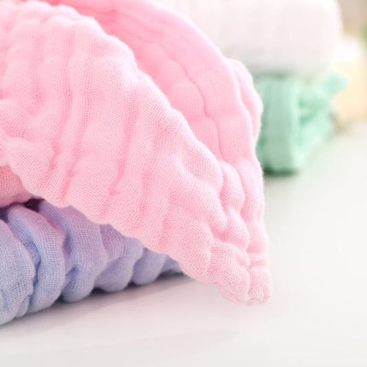 6-Layer Muslin Burp Cloths, 100% Cotton, 20 x 10 in, 8-Pack - Image 2