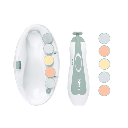 Electric Baby Nail Trimmer Kit with LED Light, 5 Speeds, 14 Pieces - Image 2