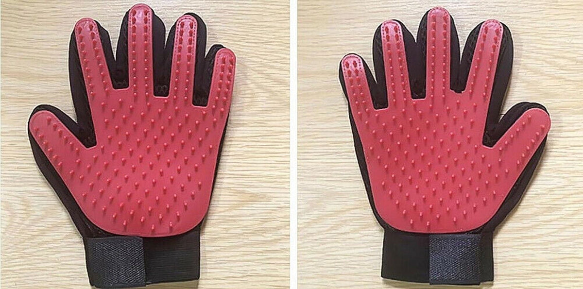 Pet De-Shedding Grooming Glove, 1 Pair - Image 2