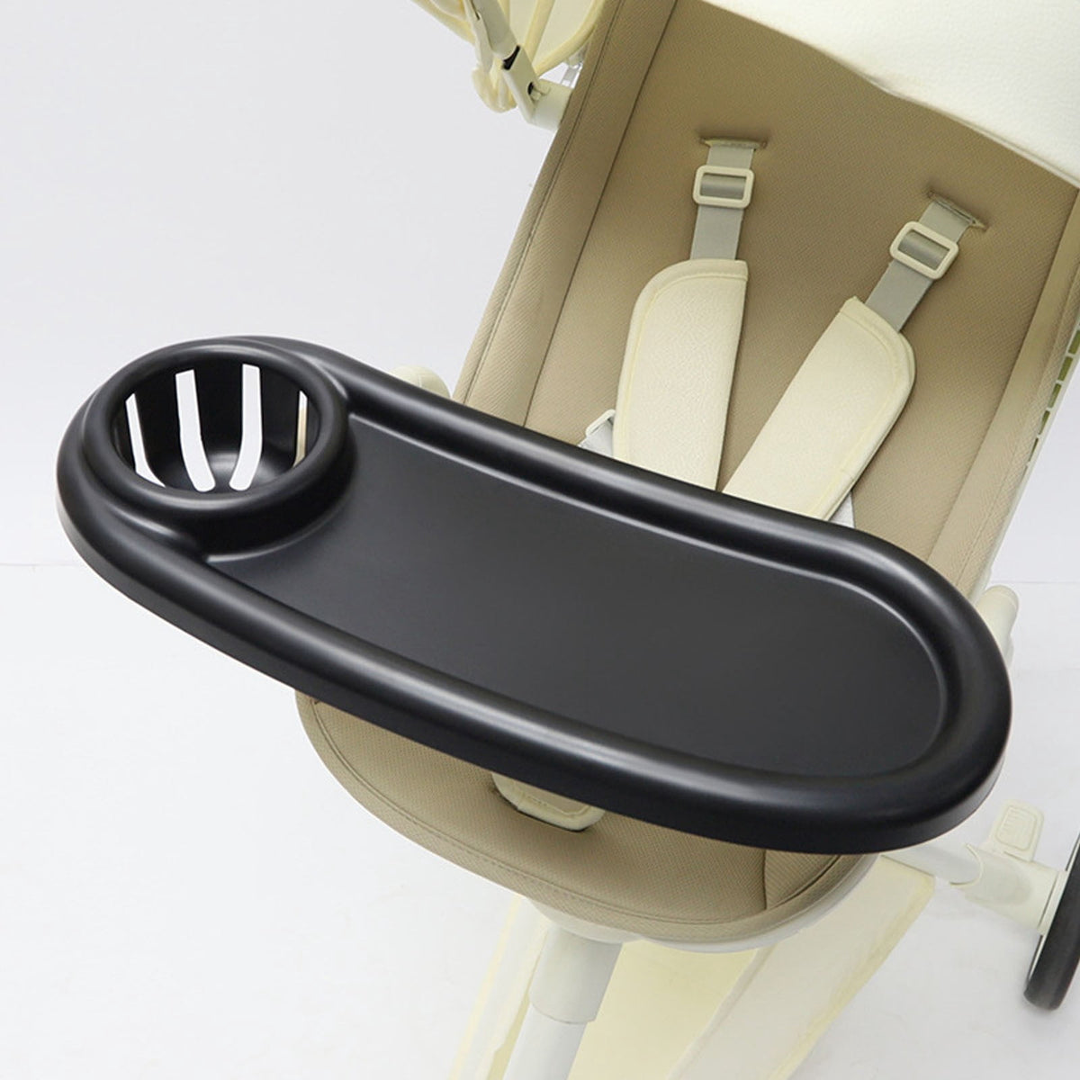 Universal Stroller Snack Tray with Cup Holder, Snap-On - Image 4