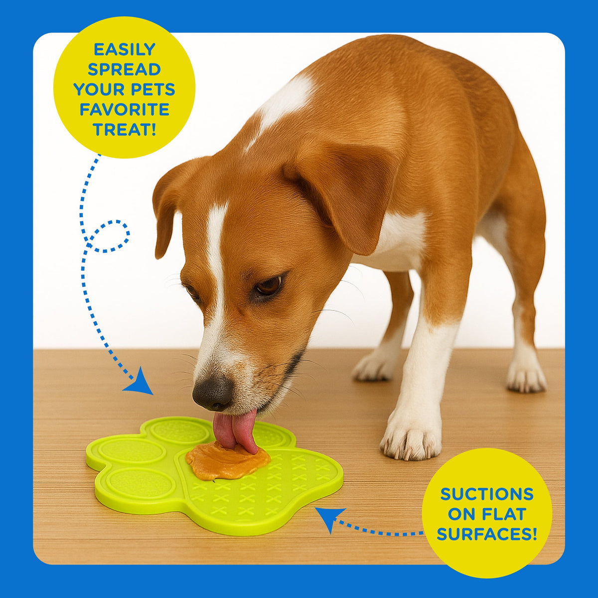 Silicone Lick Mat with Suction Cups, 7 x 7 in - Image 4