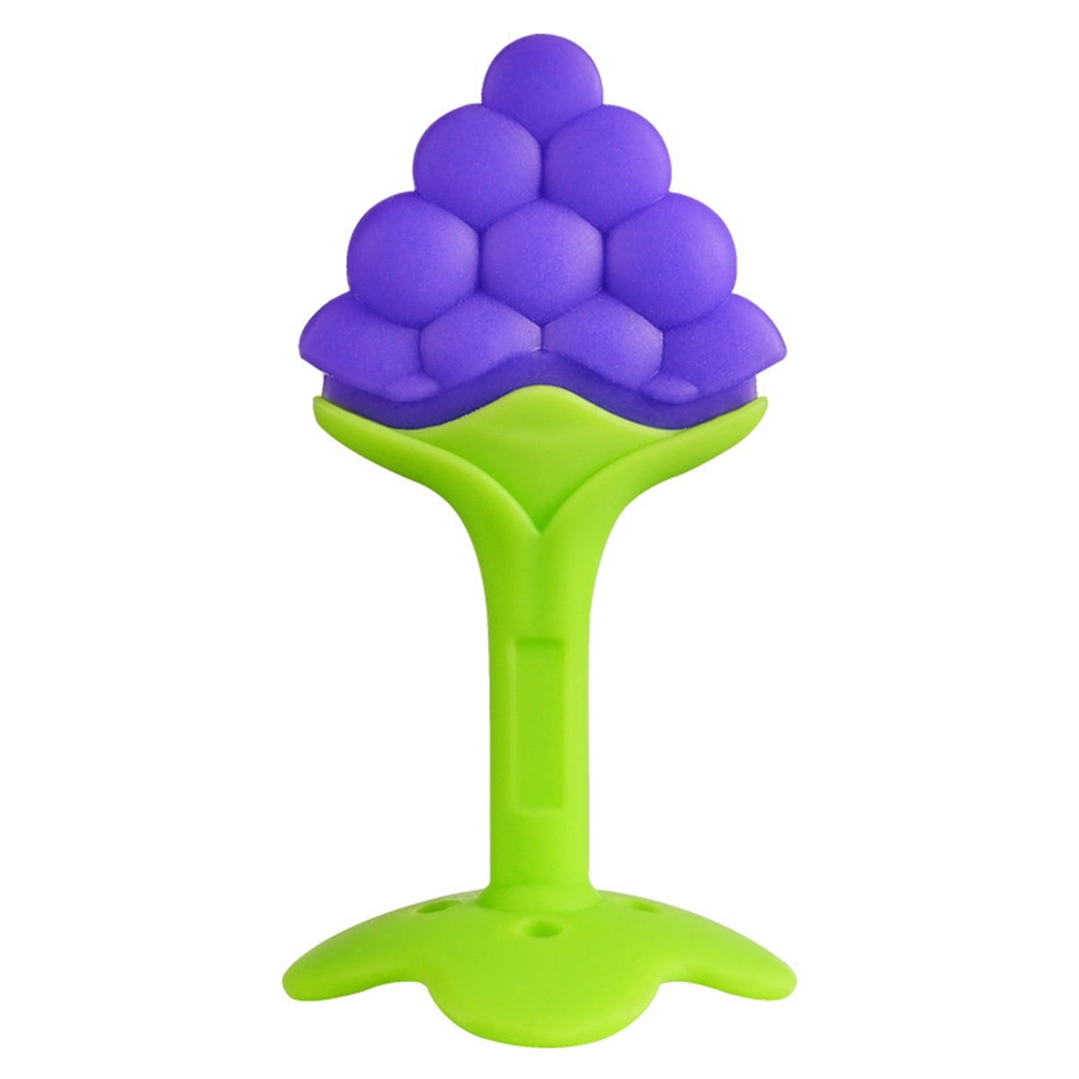 Fruit-Shaped Silicone Teether for Babies 0-12 Months (Blue)