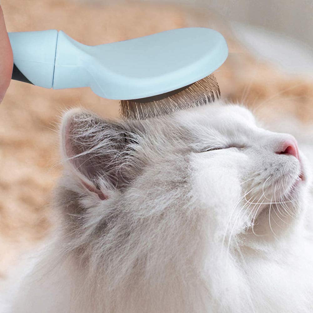 Slicker Brush and Double-Sided Comb Set for Long-Haired Pets - Image 5