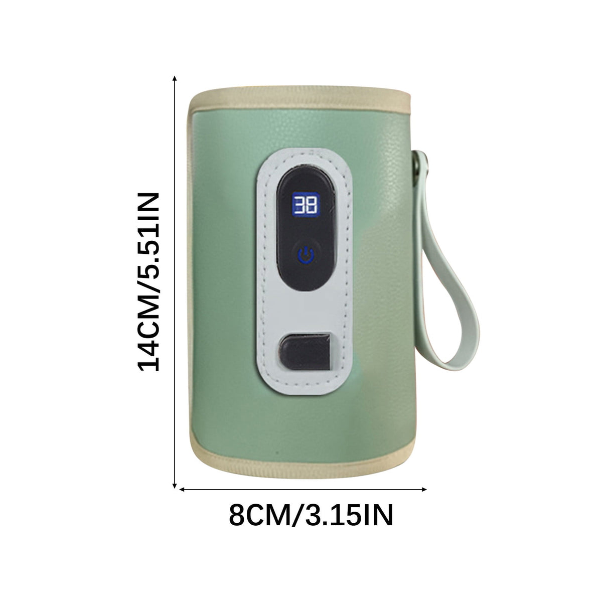 Portable Baby Bottle Warmer Sleeve with LCD Display for Travel - Image 2