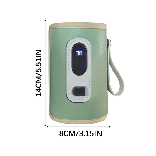 Portable Baby Bottle Warmer Sleeve with LCD Display for Travel - Image 2