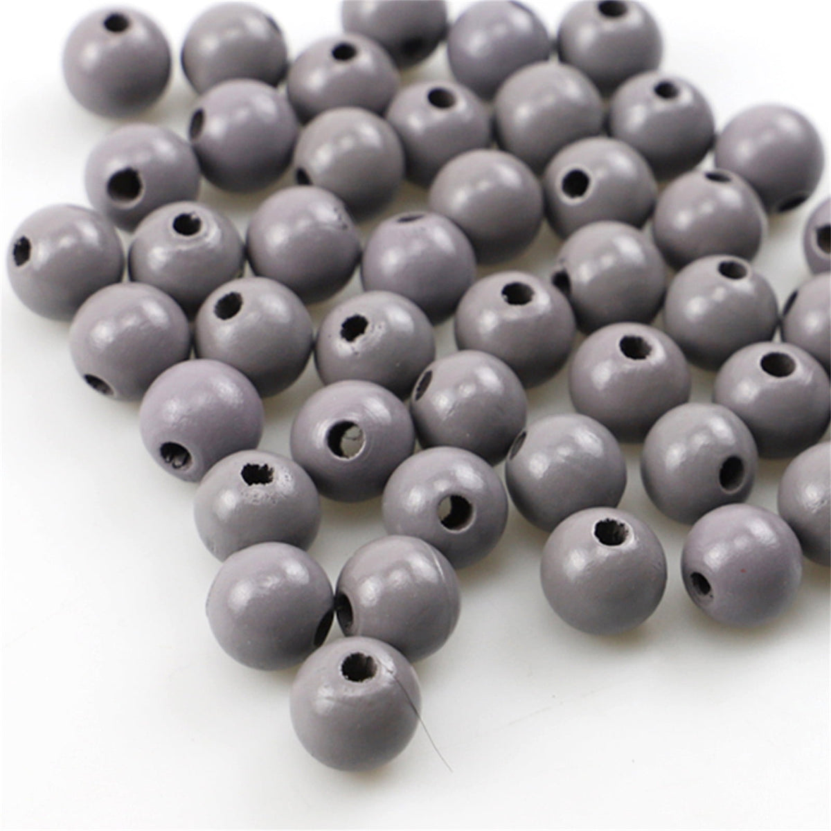 Painted Wooden Spacer Beads, 1.6 cm, Loose - Image 3