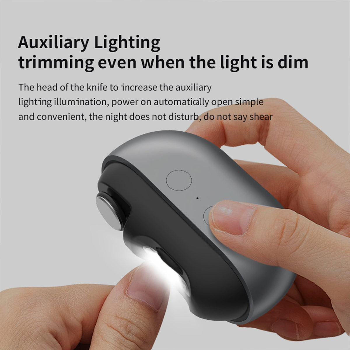 Electric Nail Trimmer and Polisher for Babies and Seniors, 3-in-1 with LED Light - Image 4