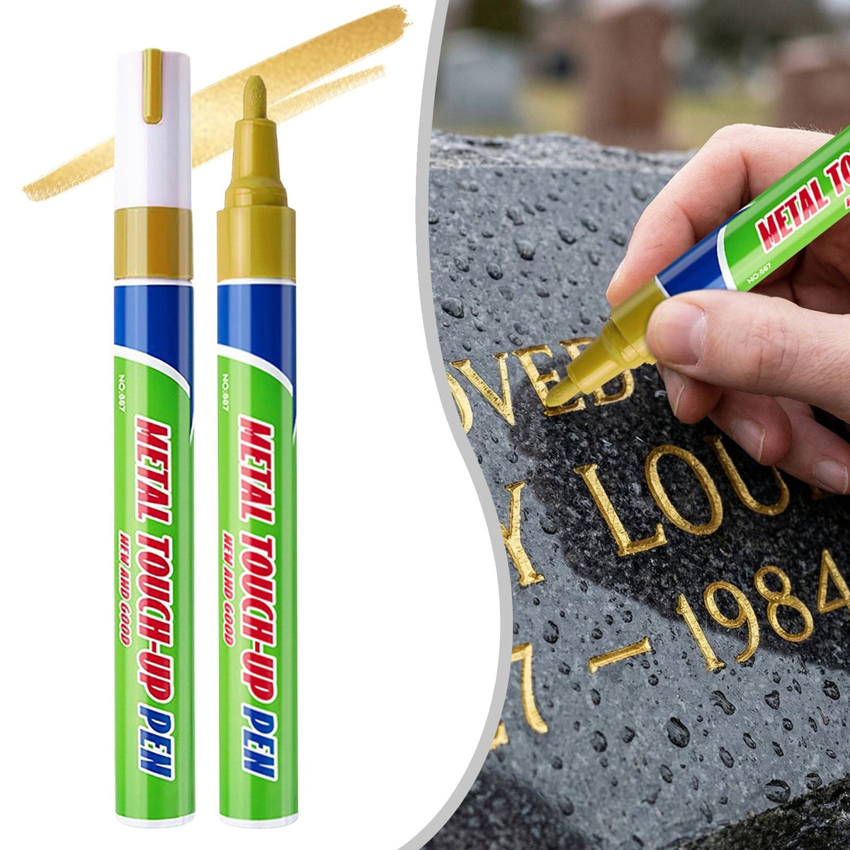 Neon Oil-Based Paint Markers, 6 Colours, 3 mm Tip - Image 2