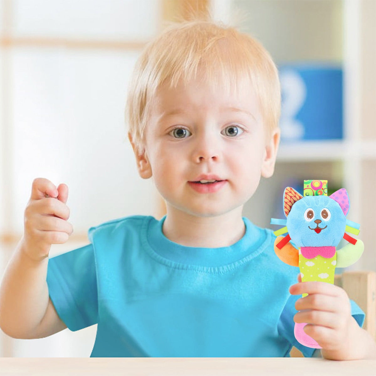Soft Plush Animal Rattle Stick for Babies 0-6 Months - Image 6
