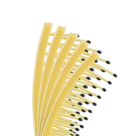 Flexible Paddle Detangling Hair Brush, Travel Size 7 in, Yellow