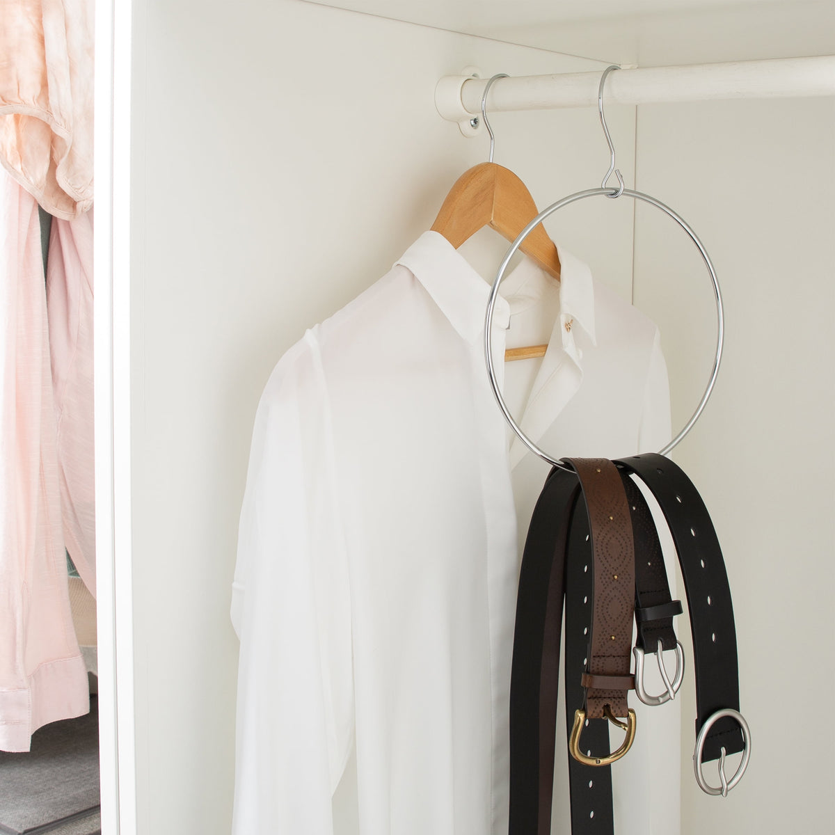 Chrome Belt and Scarf Hanger Ring - Image 3