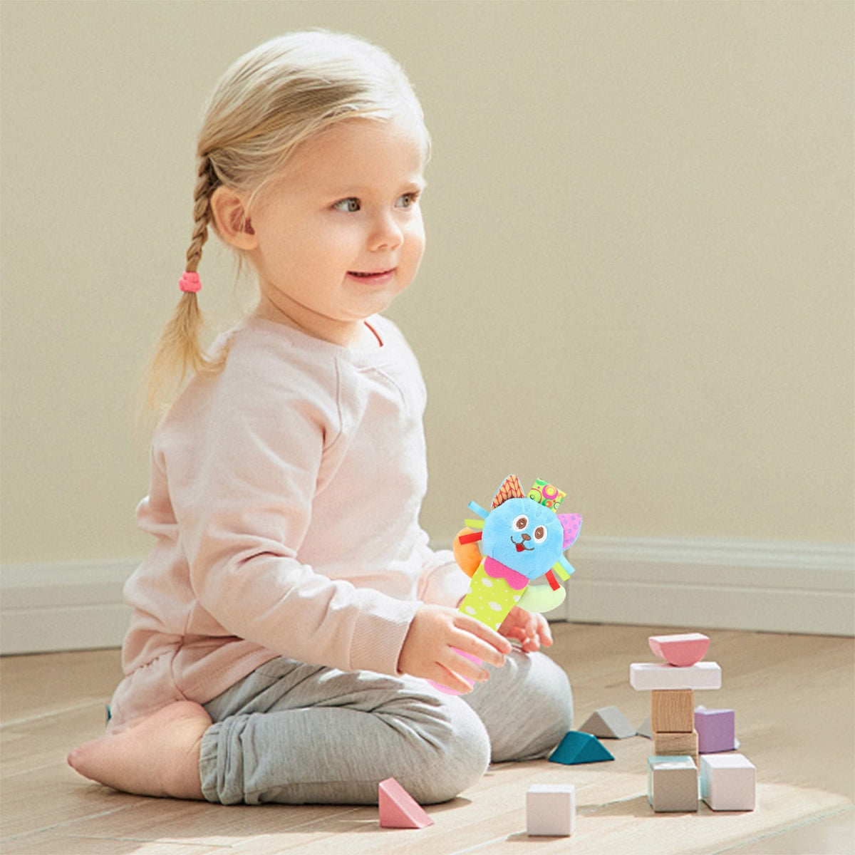 Soft Plush Animal Rattle Stick for Babies 0-6 Months - Image 4