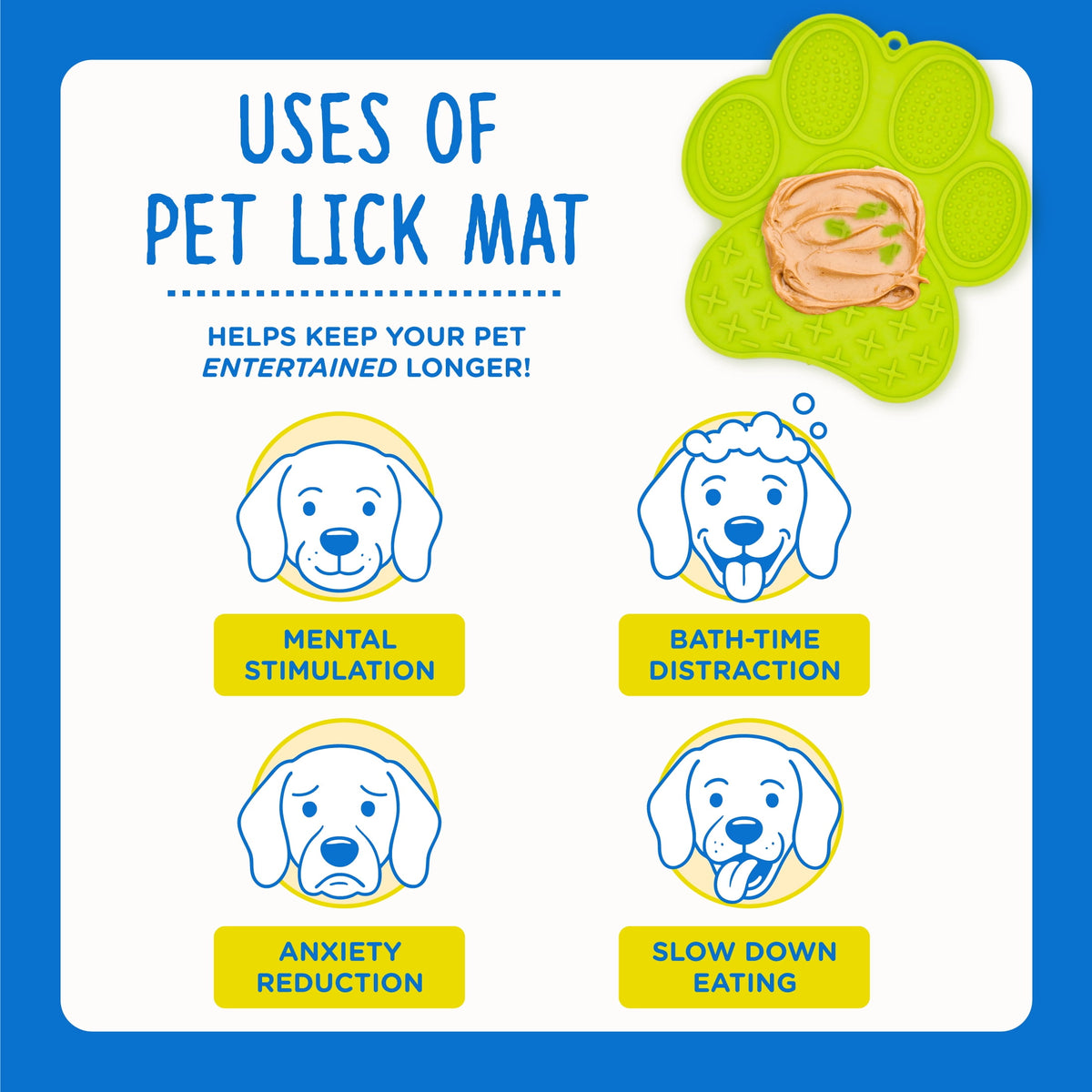 Silicone Lick Mat with Suction Cups, 7 x 7 in - Image 5