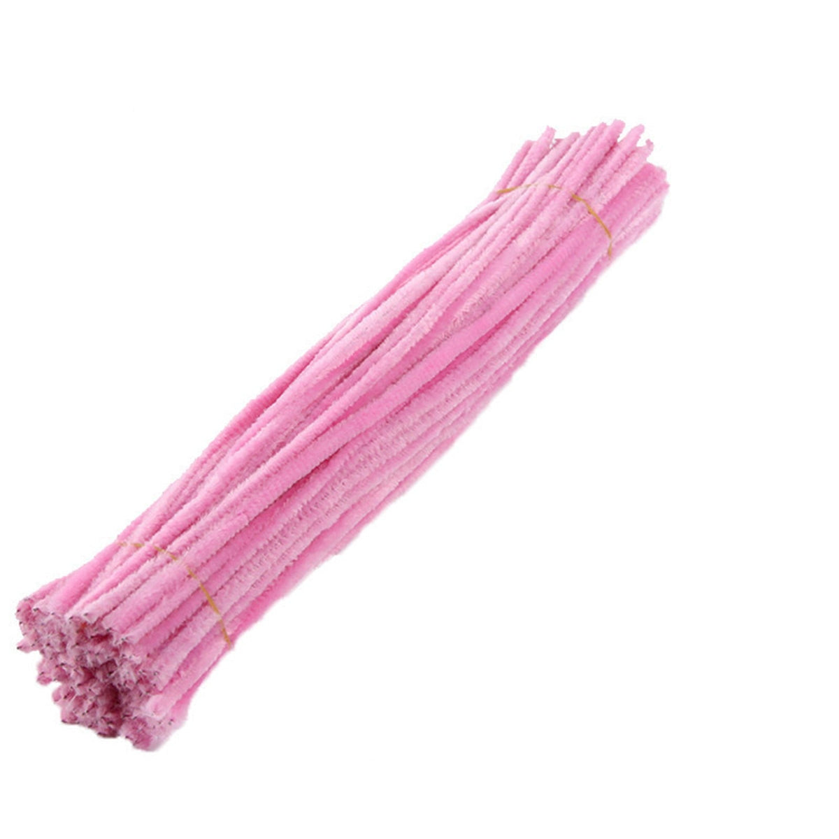Chenille Pipe Cleaners, Solid Pink, 100 Pieces