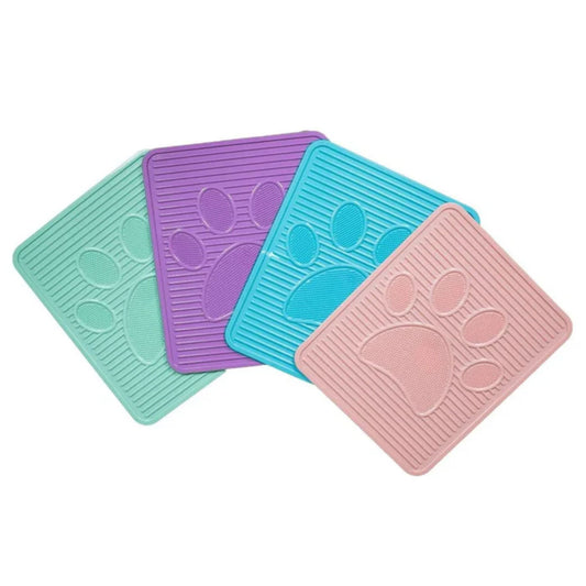 Waterproof Cat Litter Mat, Large, Non-Slip, Pink