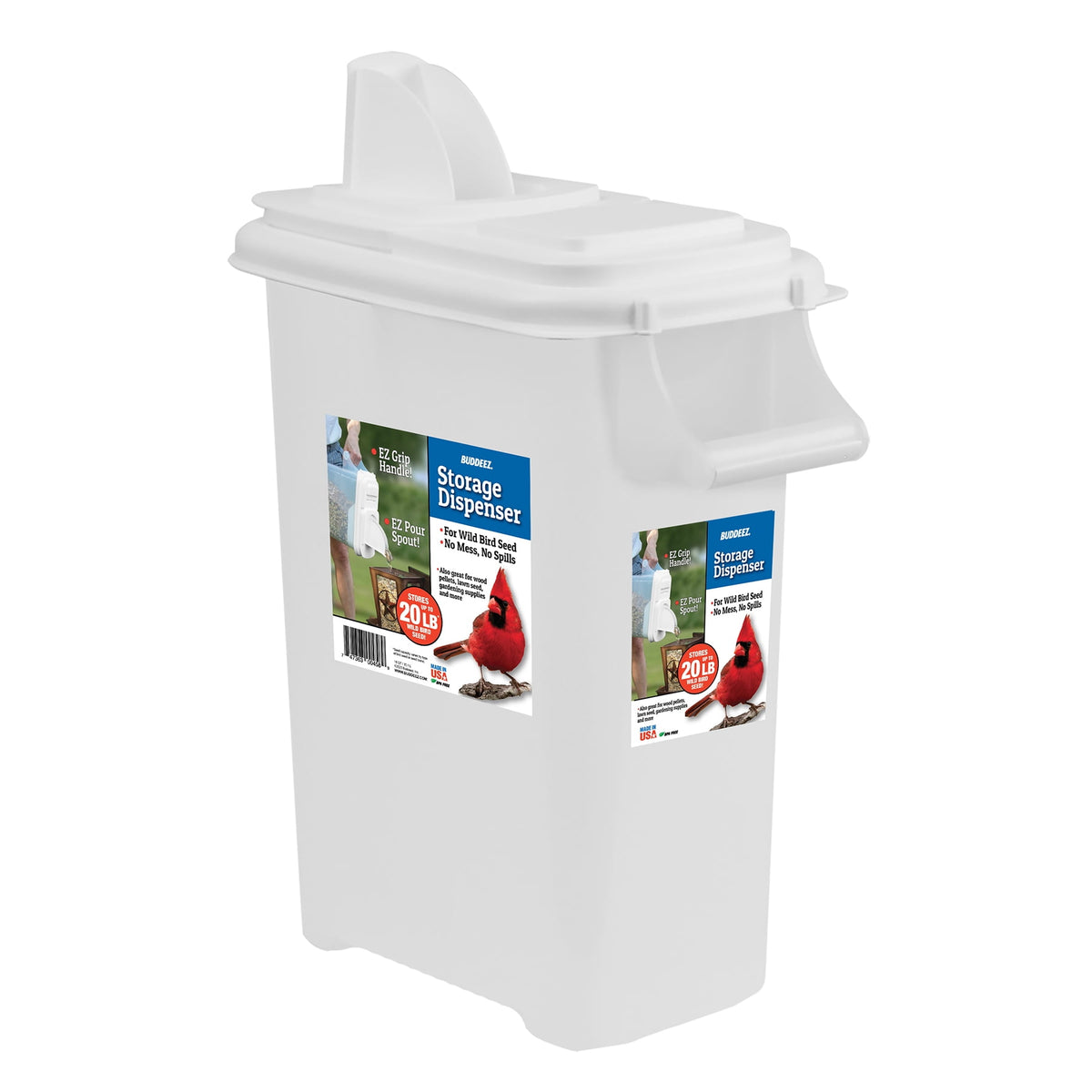 16 qt Bird Seed Storage Dispenser with Pour Spout - Image 2
