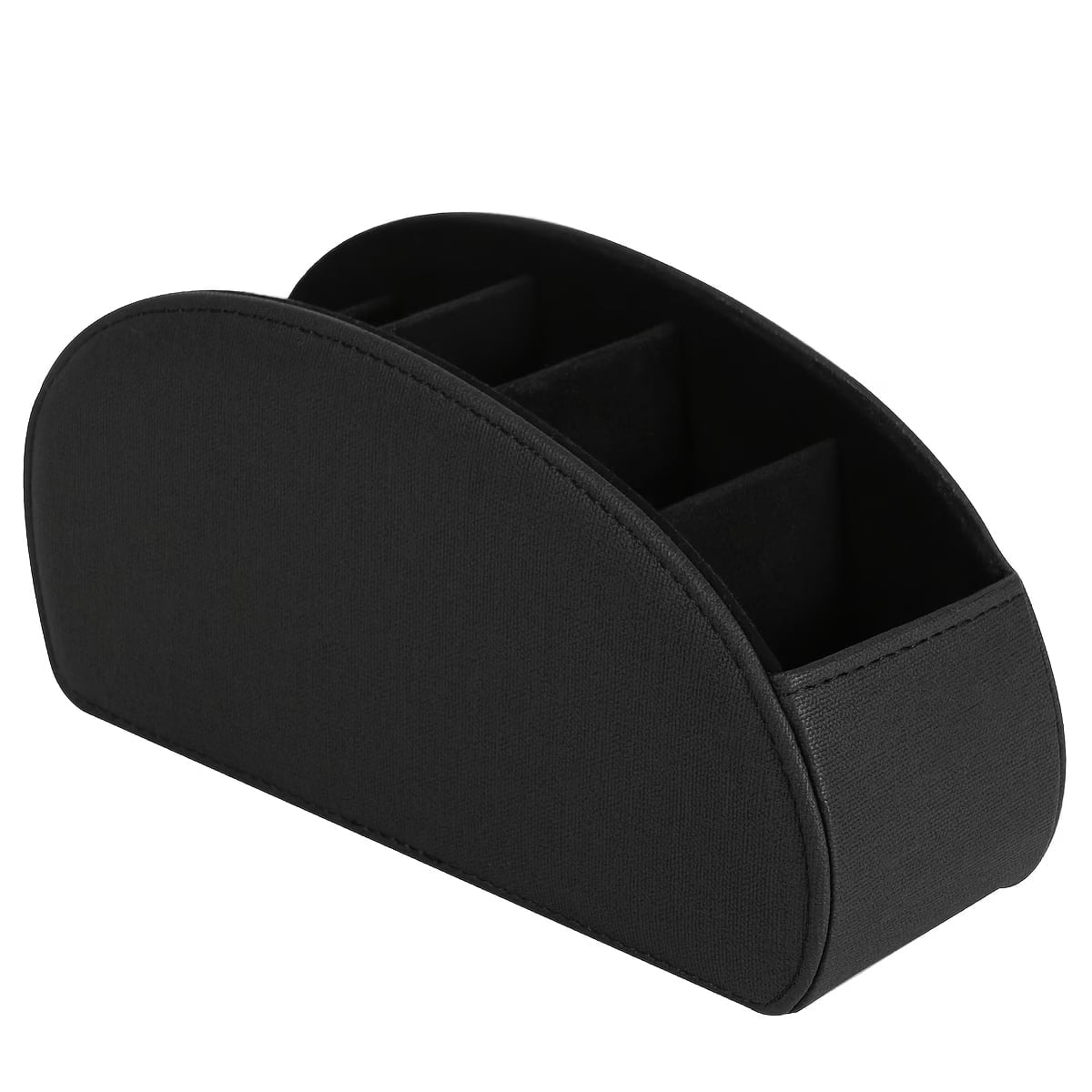 5-Compartment Remote Control and Desktop Organizer, Black