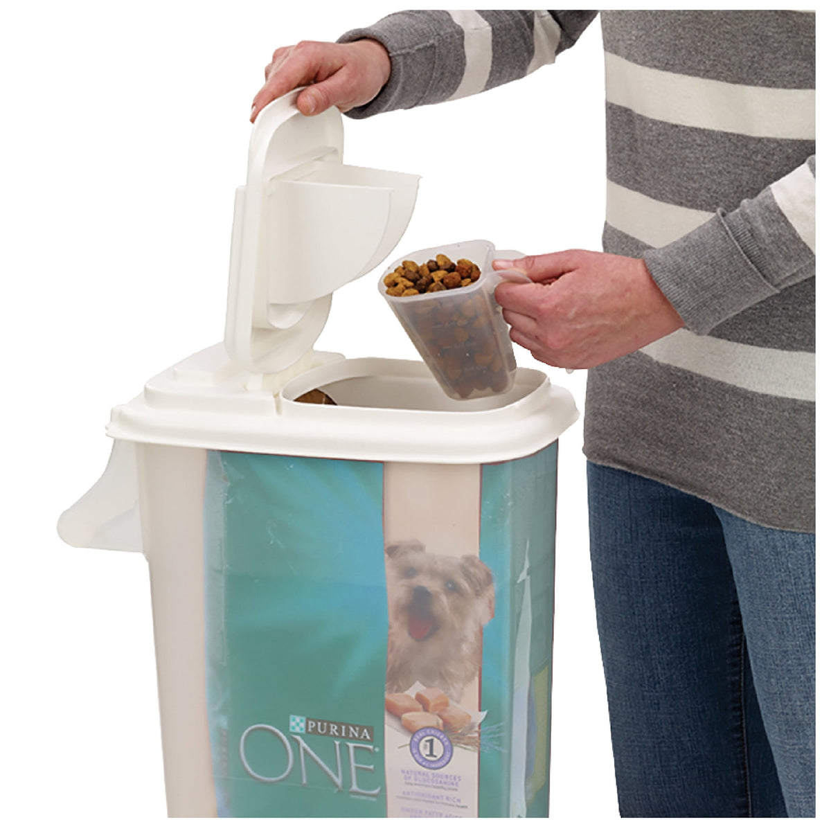 16 qt Bird Seed Storage Dispenser with Pour Spout - Image 5