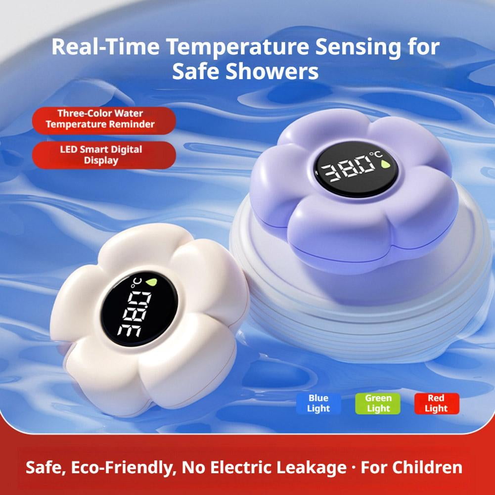 Flower-Shaped Digital Floating Bath Thermometer with Colour Indicator - Image 2