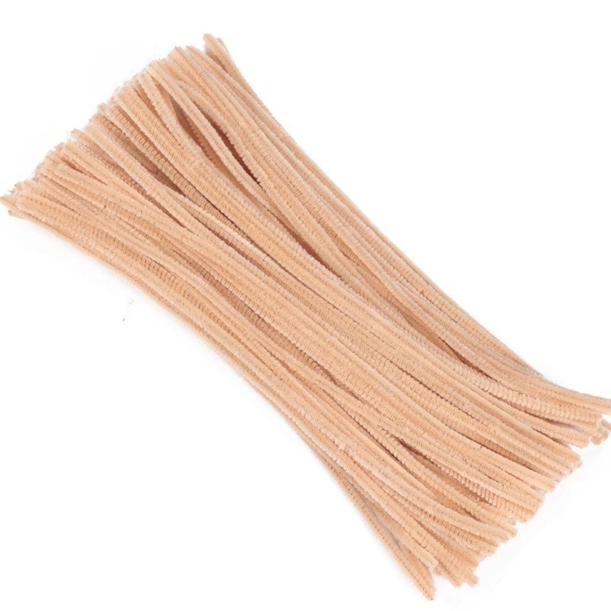 Pipe Cleaners, Skin Colour, 6 mm x 12 in, 100 Pieces