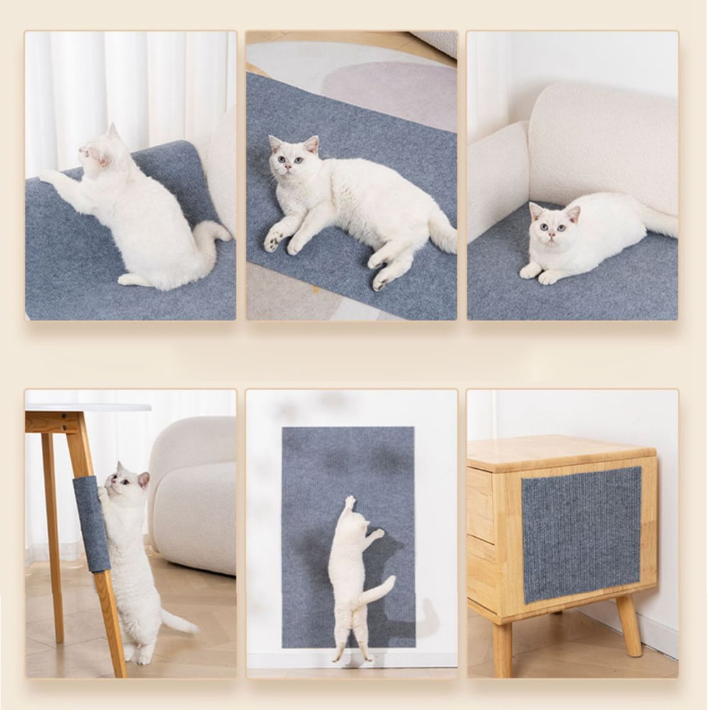 Self-Adhesive Cat Scratching Mat, Trimmable, for Furniture and Walls - Image 2