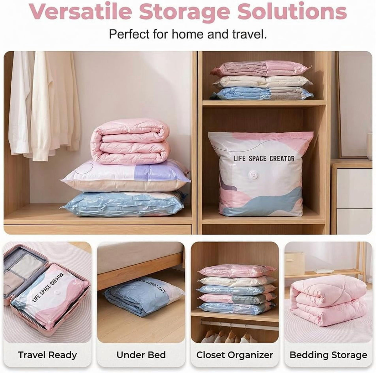 No-Pump Vacuum Compression Storage Bags, 24 x 16 x 13 in - Image 4