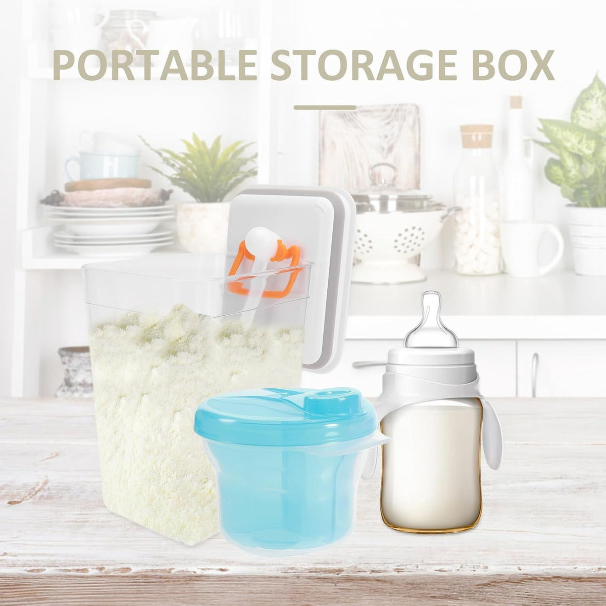 Rotating Formula Dispenser and Snack Container, 3-Compartment - Image 6