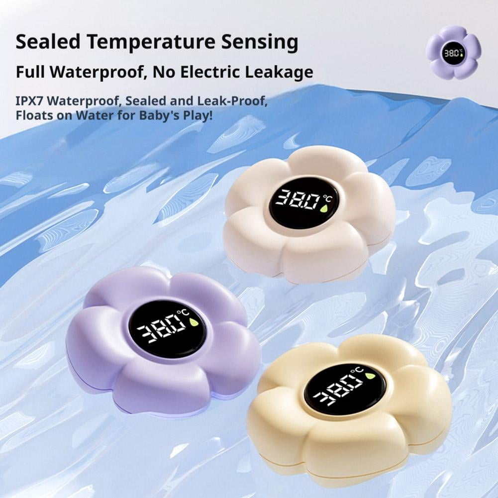 Flower-Shaped Digital Floating Bath Thermometer with Colour Indicator - Image 3