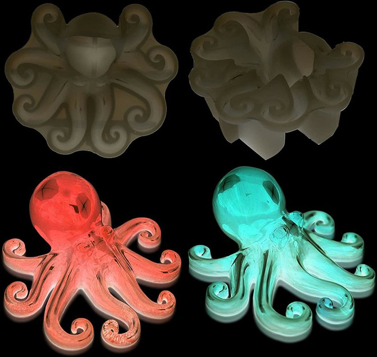 3D Octopus Silicone Mould for Resin Casting - Image 5