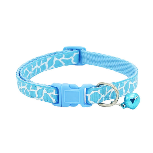 Breakaway Cat Collar with Bell, Adjustable, Blue