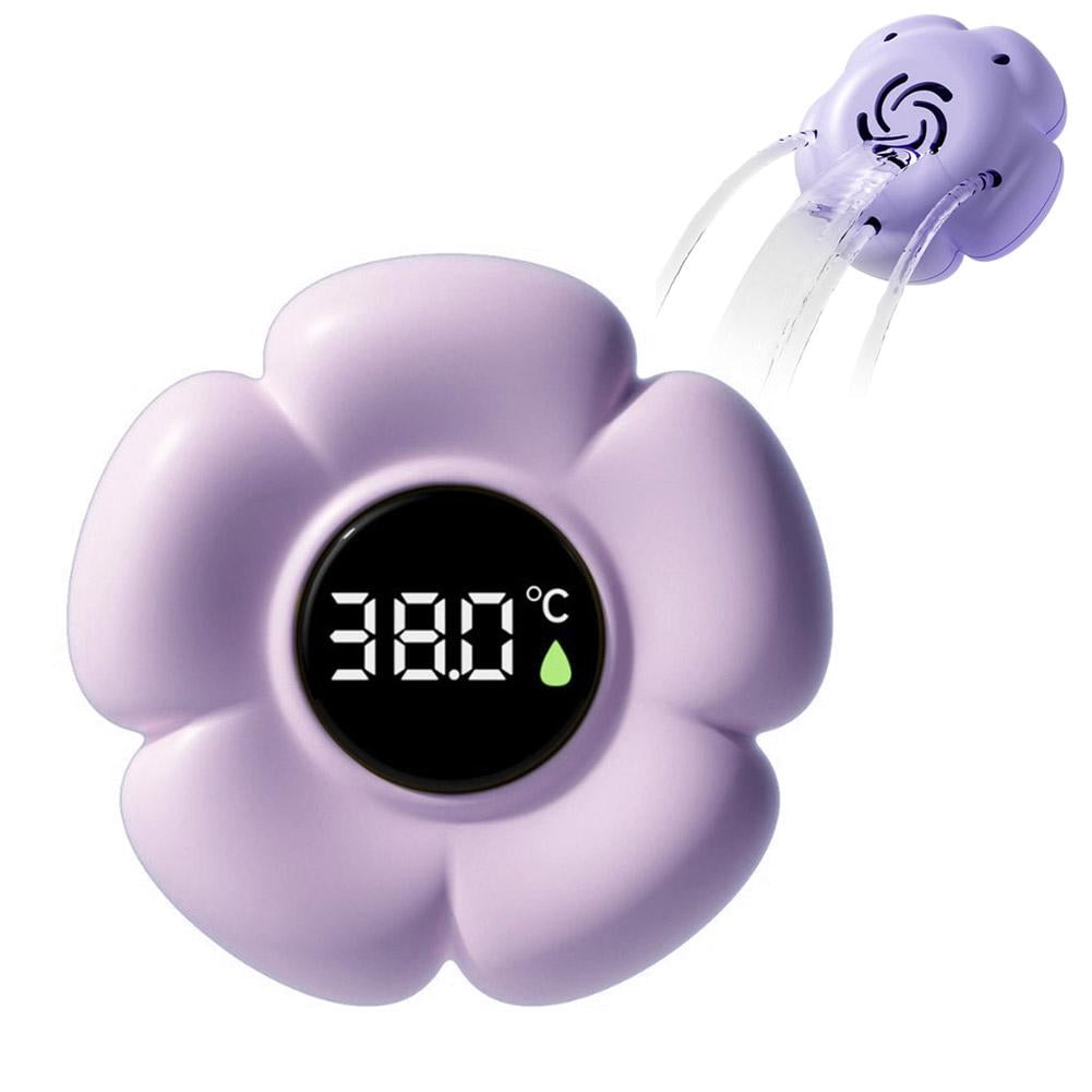 Flower-Shaped Digital Floating Bath Thermometer with Colour Indicator