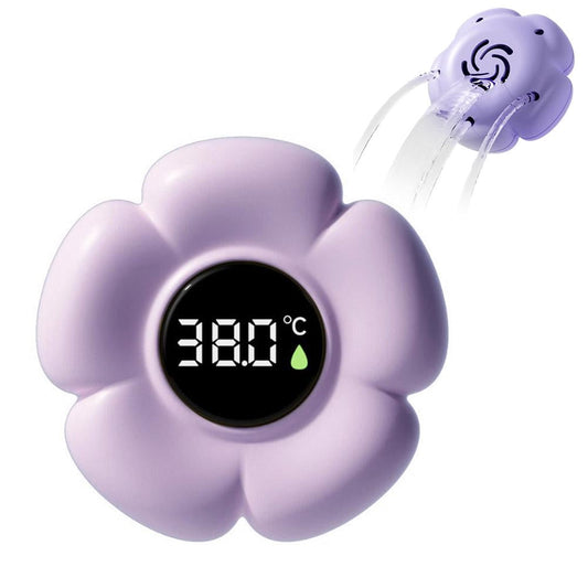 Flower-Shaped Digital Floating Bath Thermometer with Colour Indicator