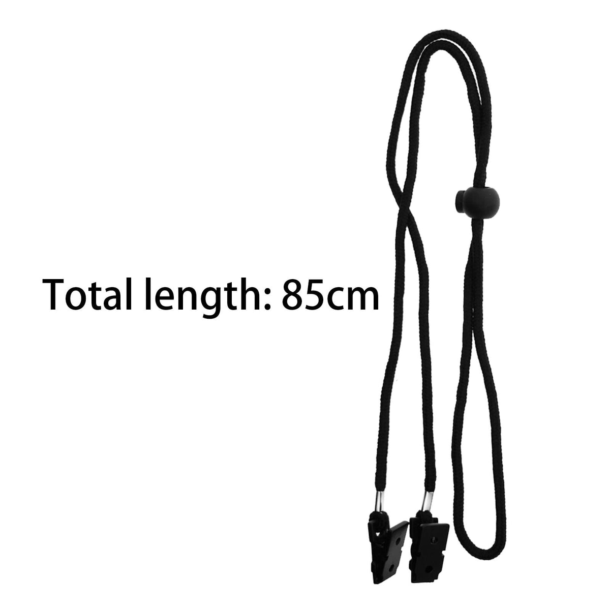 Adjustable Napkin and Bib Holder Clip, Black - Image 6