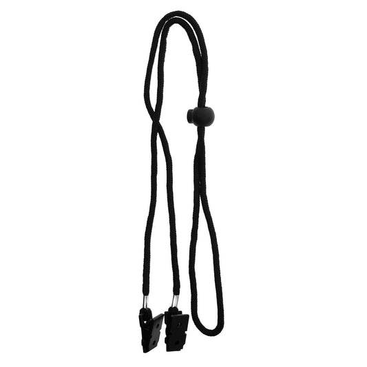 Adjustable Napkin and Bib Holder Clip, Black