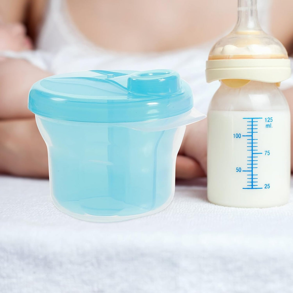 Rotating Formula Dispenser and Snack Container, 3-Compartment - Image 4