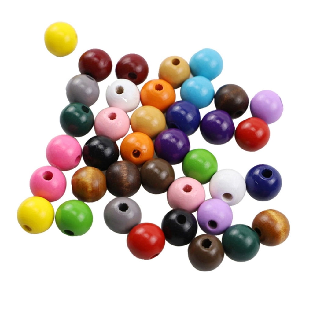 Painted Wooden Spacer Beads, 1.6 cm, Loose