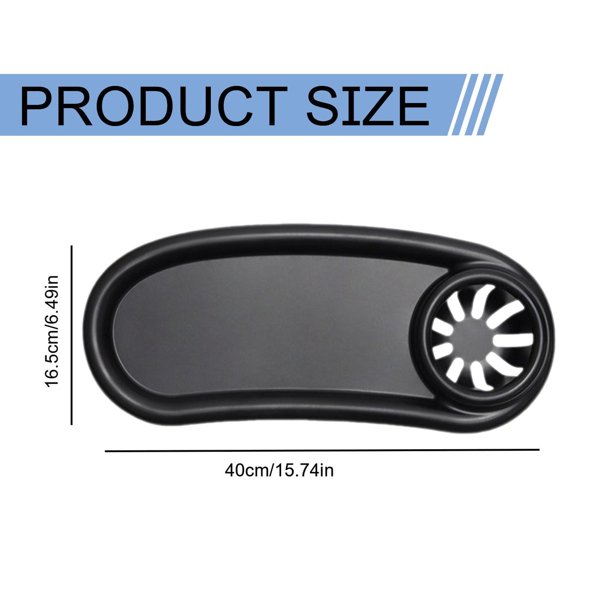Universal Stroller Snack Tray with Cup Holder, Snap-On - Image 3