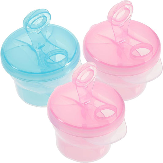 Rotating Formula Dispenser and Snack Container, 3-Compartment