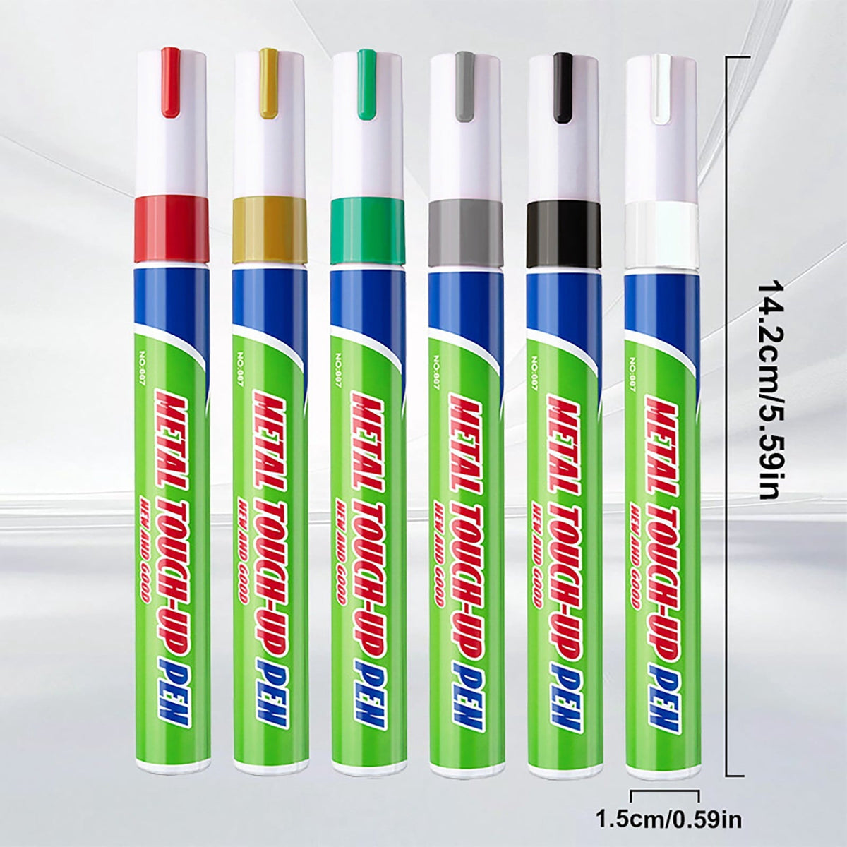 Neon Oil-Based Paint Markers, 6 Colours, 3 mm Tip - Image 3