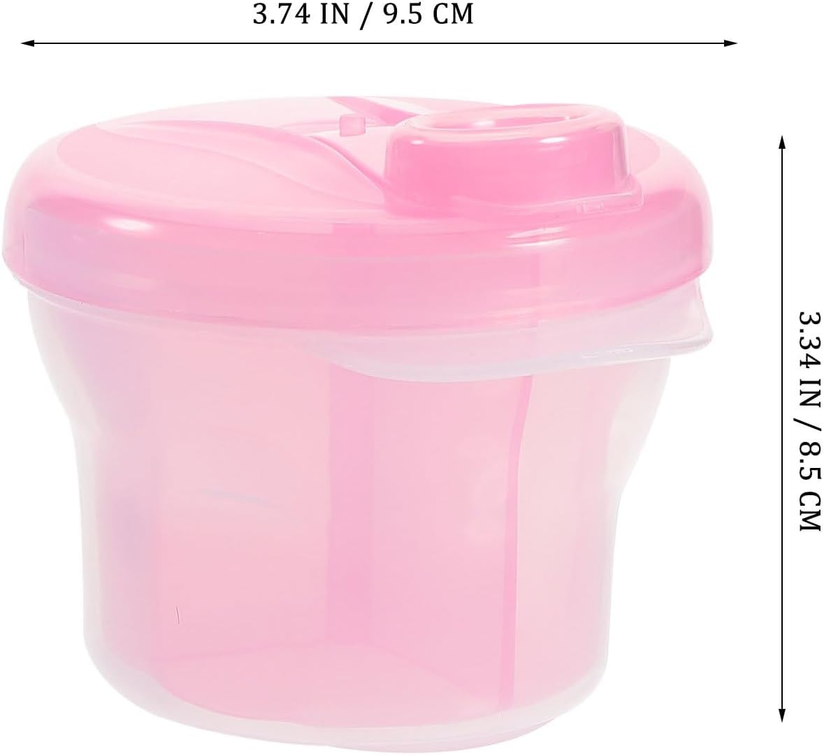 Rotating Formula Dispenser and Snack Container, 3-Compartment - Image 2