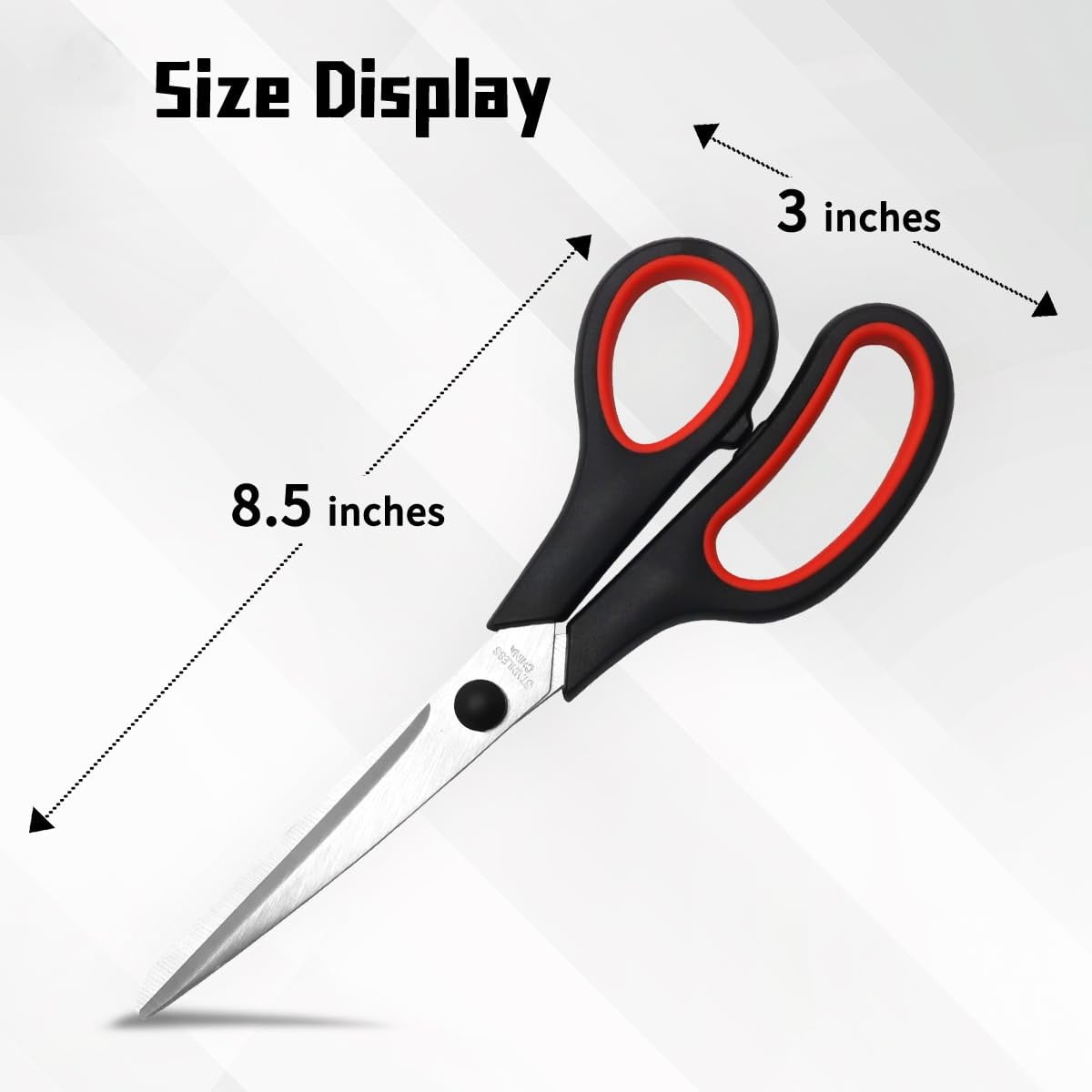 Heavy-Duty 8 in Scissors with Comfort-Grip Handles, 3-Pack - Image 5