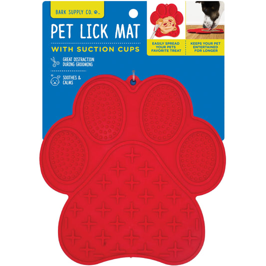 Silicone Lick Mat with Suction Cups, 7 x 7 in