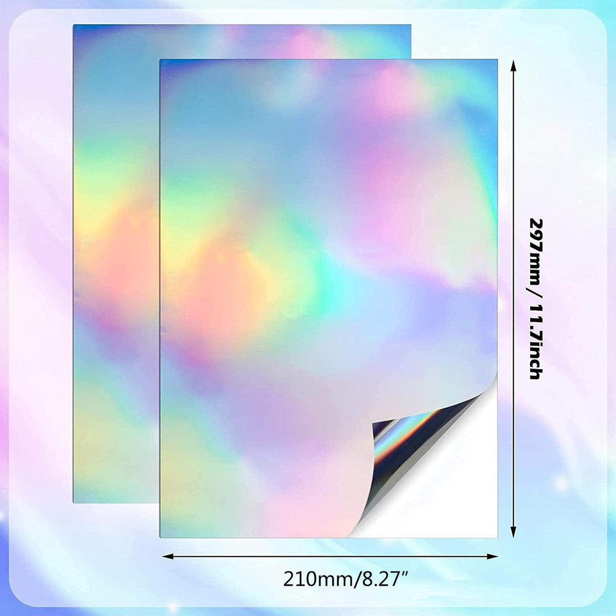 Printable Holographic Vinyl Sticker Paper for Inkjet, A4, 20 Sheets - Image 4