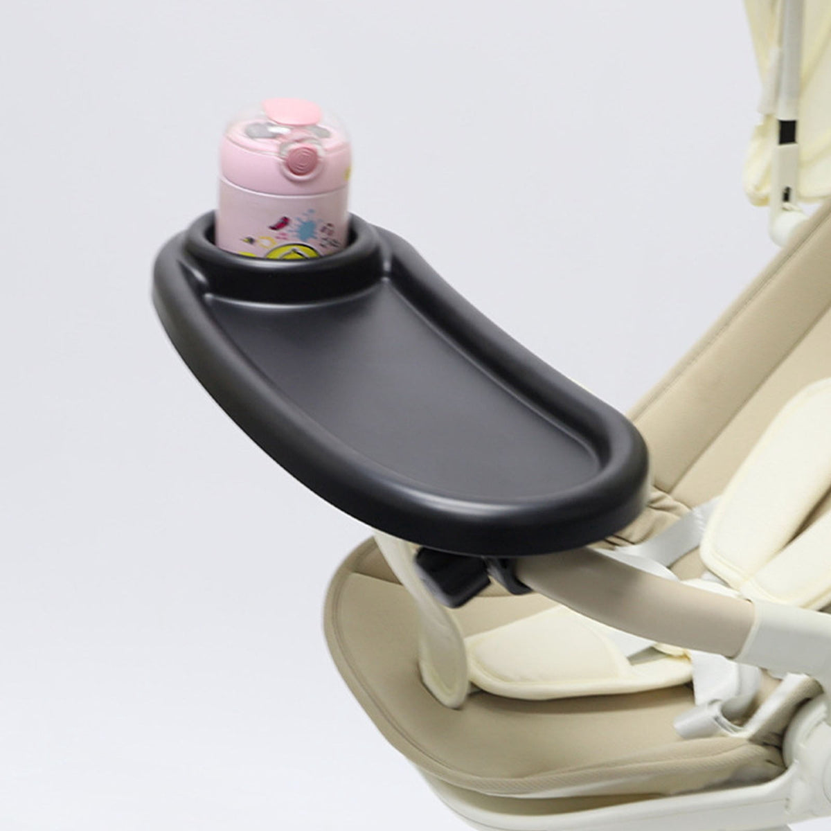Universal Stroller Snack Tray with Cup Holder, Snap-On - Image 5